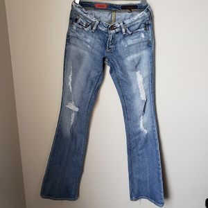 Adriano Goldschmied "The Merlot" Distressed Jeans